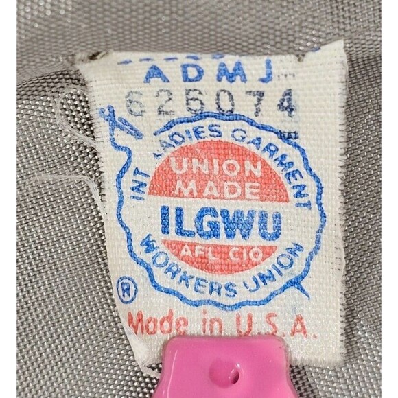 VTG Projections Long Wool Coat Gray Double Breasted Overcoat USA Union Women M/L - Picture 4 of 15